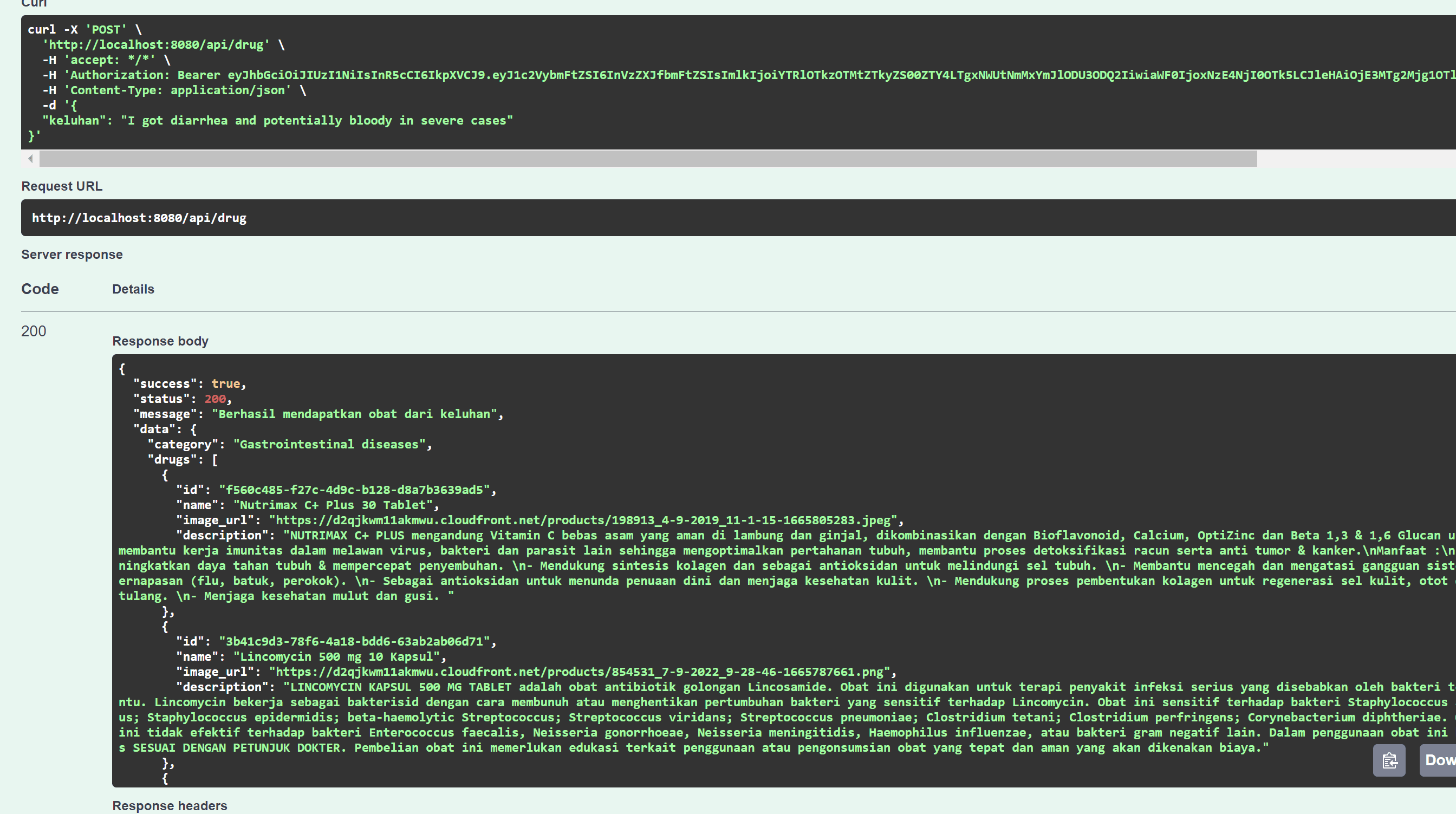 Voicehealth API Documentation Page